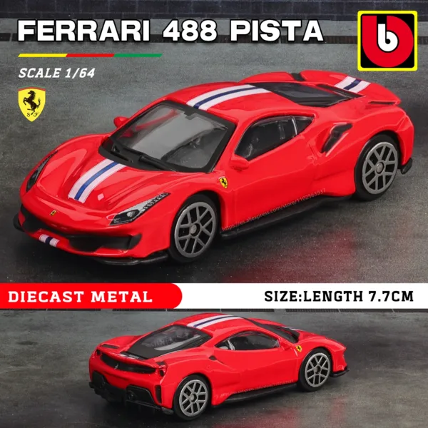 Bburago 1:64 Ferrari Diecast Car Model - Image 8