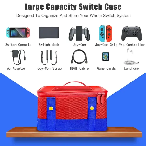 Nintendo Switch OLED Carrying Case with Storage - Image 4