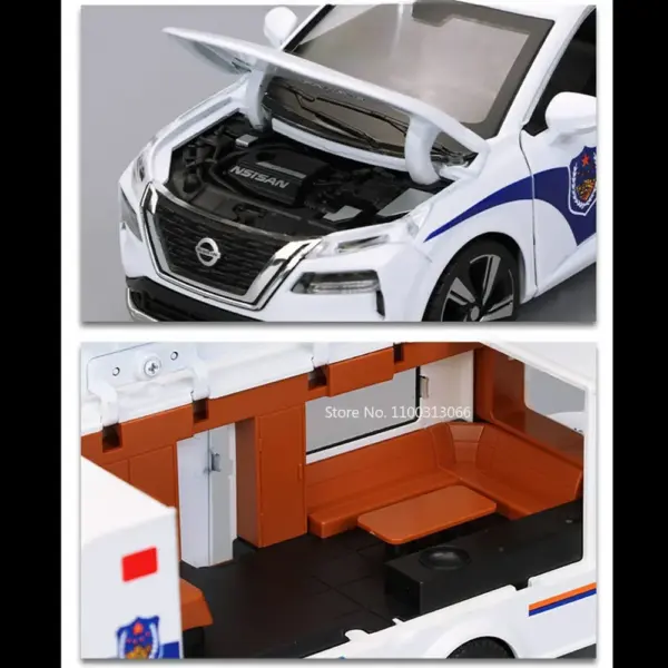 1:32 Scale X-TRAIL Police Car Model Toy - Image 2