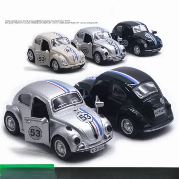 1:43 Alloy Volkswagen Beetle Diecast Model - Image 2