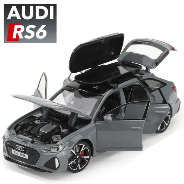 1/32 Audi RS6 Diecast Model Car with Sound