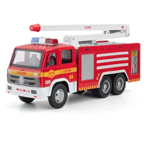 1:32 Diecast Fire Engine Toy with Sound - Image 8