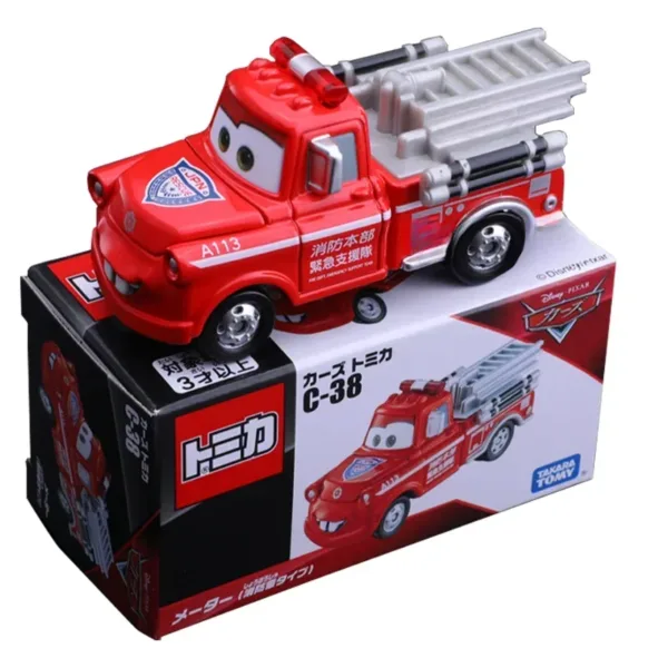 Tomica Disney Diecast Cars Lightning McQueen & Mater - Image 2