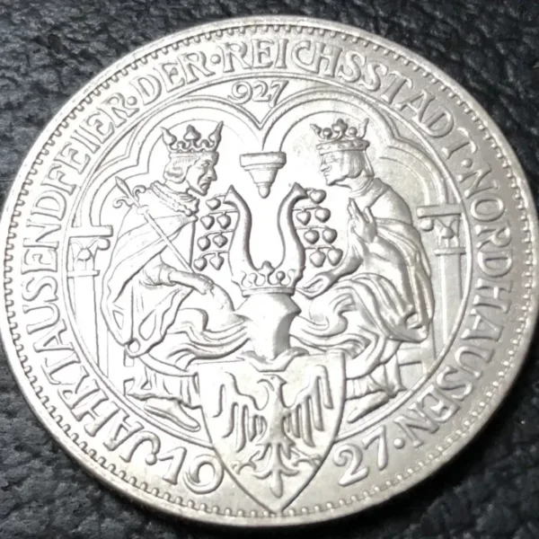 1927 Copy Coin 3 Reichsmark Nordhausen - Image 3