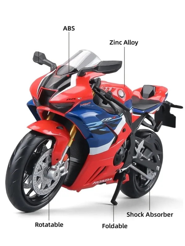 1/12 Honda CBR 1000RR Diecast Motorcycle Model - Image 2