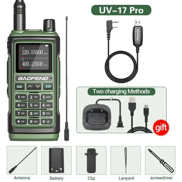 Baofeng UV-17 Pro Walkie Talkie 16KM Range - Image 9