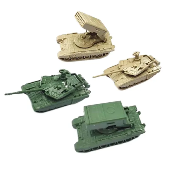 4-Piece 1:144 Scale Tank and Rocket Set - Image 4