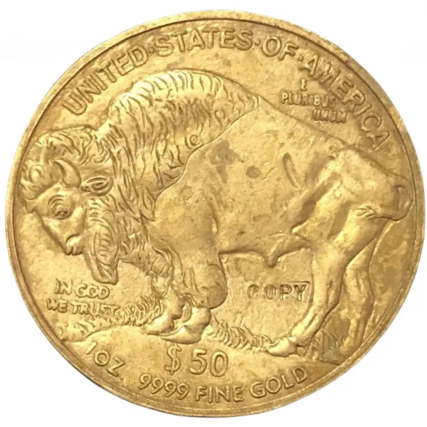 Buffalo Gold Copy Coin Antique Replica