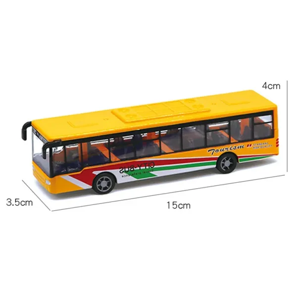 15CM Pull Back Alloy Bus Toy for Kids - Image 7