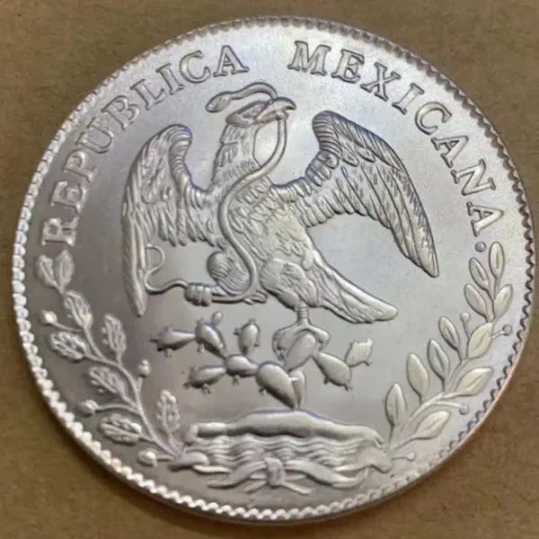 1891 Mexico 8 Reales Replica Coin - Image 4