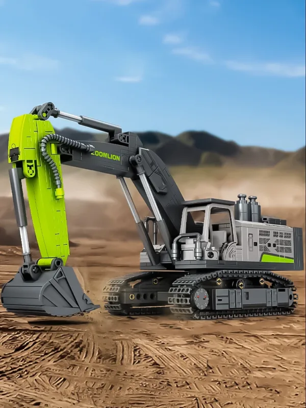 Excavator Building Blocks Construction Vehicle Toy - Image 7