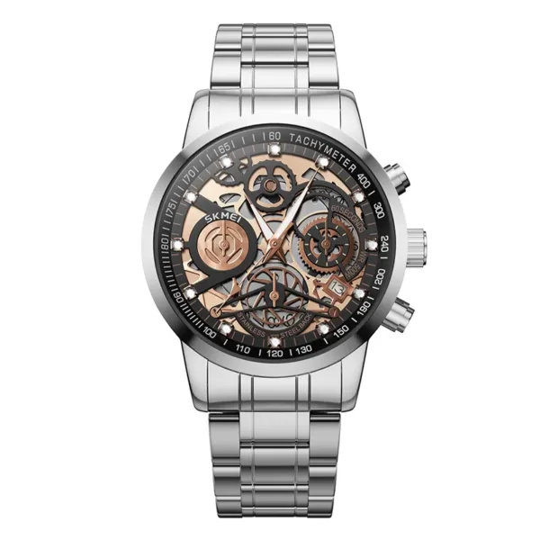 Luxury Stainless Steel Quartz Chronograph Watch - Image 8