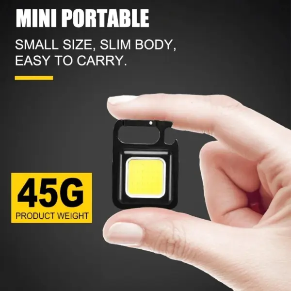 COB LED Keychain Flashlight with Bottle Opener - Image 5