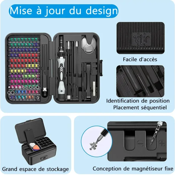 132-in-1 Magnetic Precision Screwdriver Set - Image 4