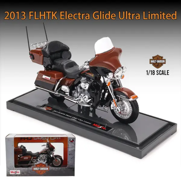 Maisto 1:18 Harley-Davidson Motorcycle Model - Image 28