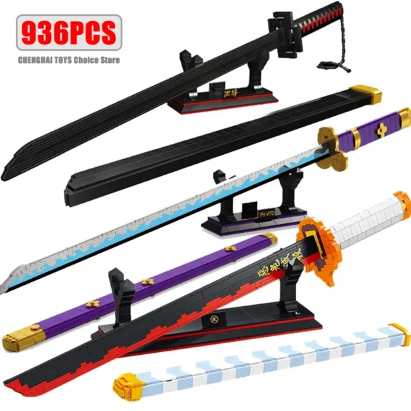 Ninja Katana Building Blocks Sword Set