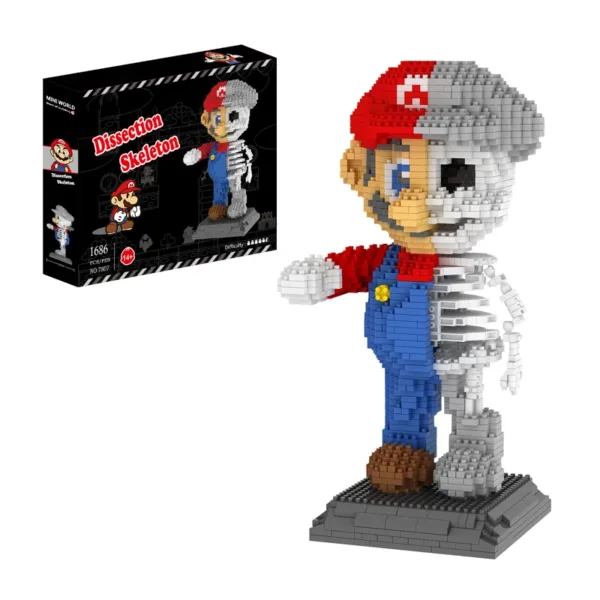 Super Mario Skeleton Building Blocks Set 1686pcs - Image 6