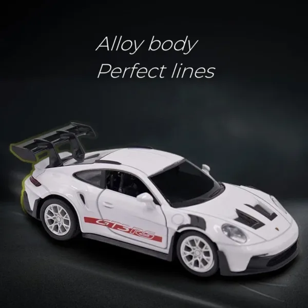 1:36 Alloy Porsche 911 GT3 RS Model Car - Image 3