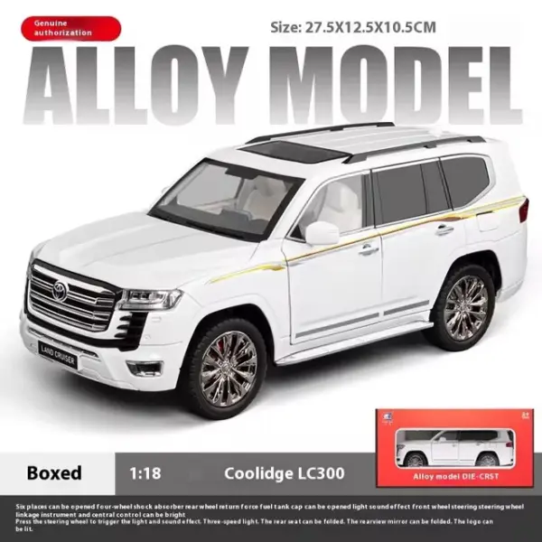 1:18 Diecast Land Cruiser LC300 Model Car - Image 7