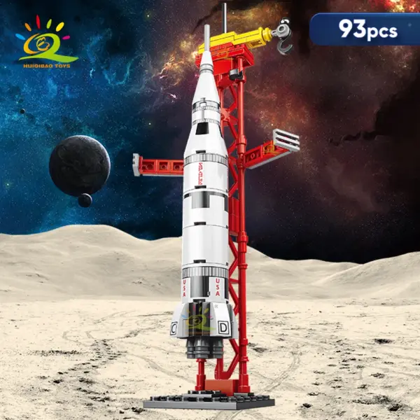 HUIQIBAO Mini Space Rocket Model Building Set - Image 5
