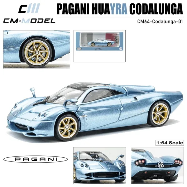 1:64 Pagani Huayra Codalunga Diecast Model Car - Image 2