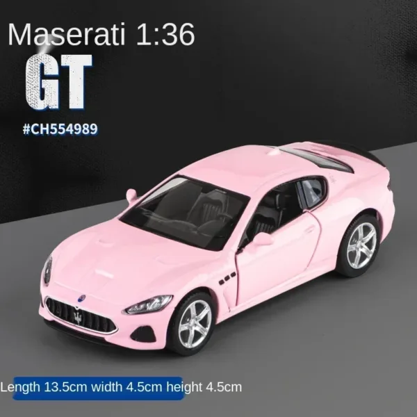 1:36 Pink Benz Diecast Alloy Model Car - Image 18