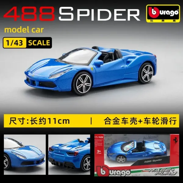 Bburago 1:43 Ferrari Diecast Model Cars - Image 15