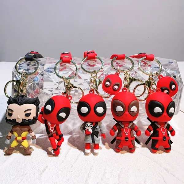 Deadpool Wolverine Keychain Model Figure - Image 2