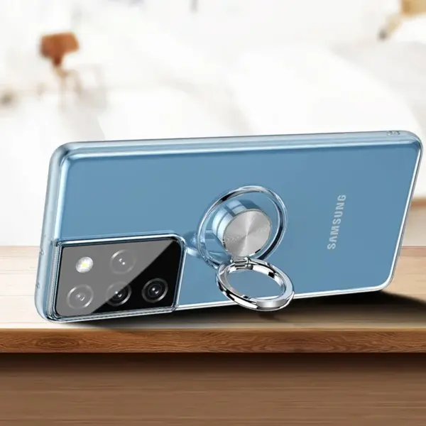 Transparent Silicone Magnetic Case for Samsung Galaxy