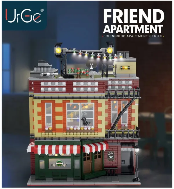 Creative Modular Building Blocks Café Model Set - Image 4