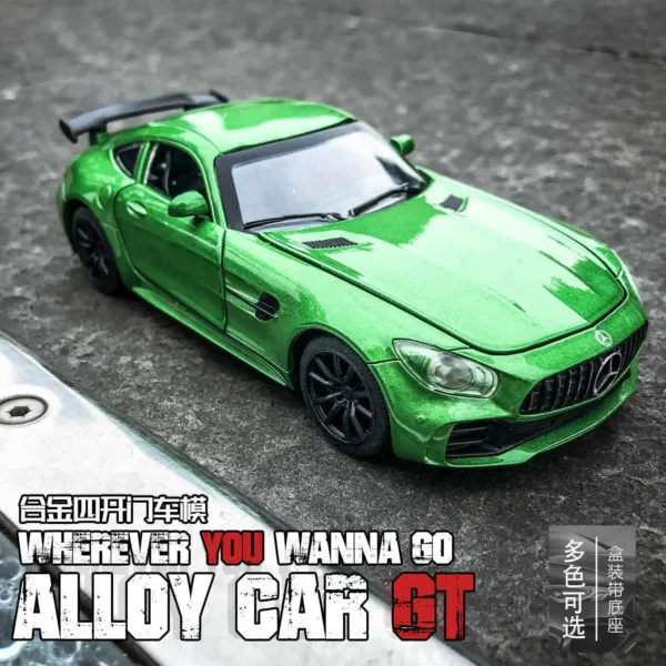 1:36 Diecast Alloy AMG GTR Car Model