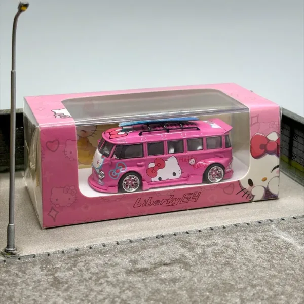 Hello Kitty Volkswagen T1 Van Diecast Model - Image 6