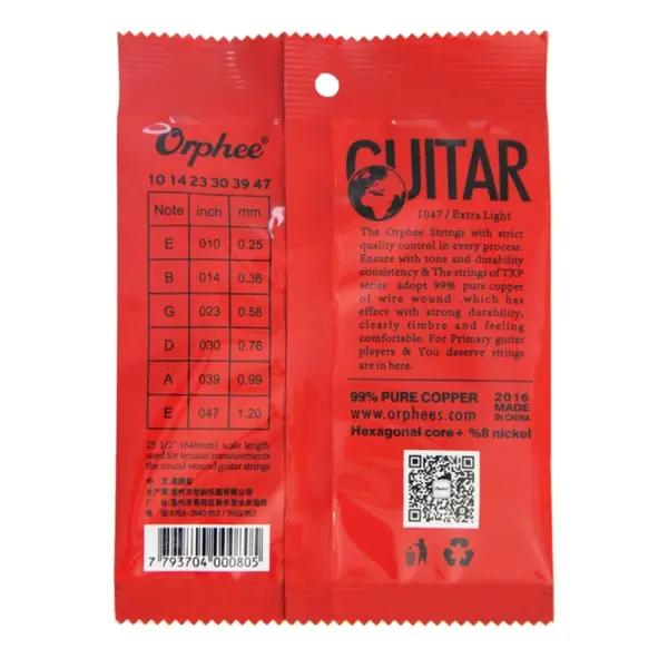 Orphee TX620-P Acoustic Guitar Strings Set - Image 3