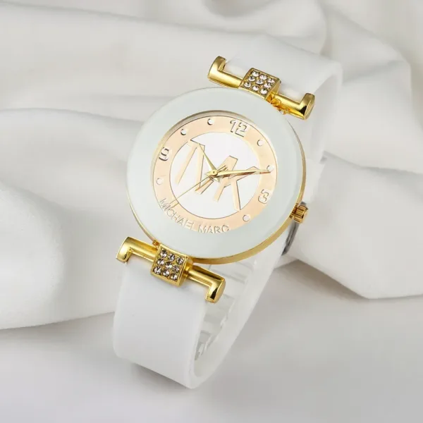 Women's Quartz Watch with Silicone Band - Image 2