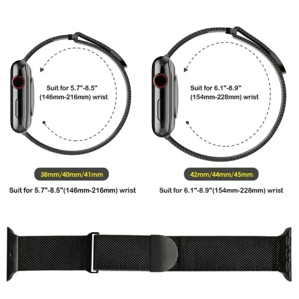 Milanese Strap for Apple Watch Series 9-2 - Image 6