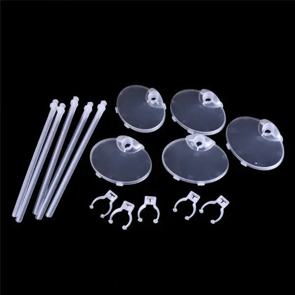 5pcs Clear Plastic Doll Display Stands - Image 2