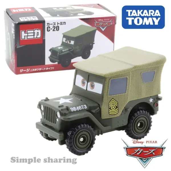 Disney Pixar Cars Military Jeep Diecast Model