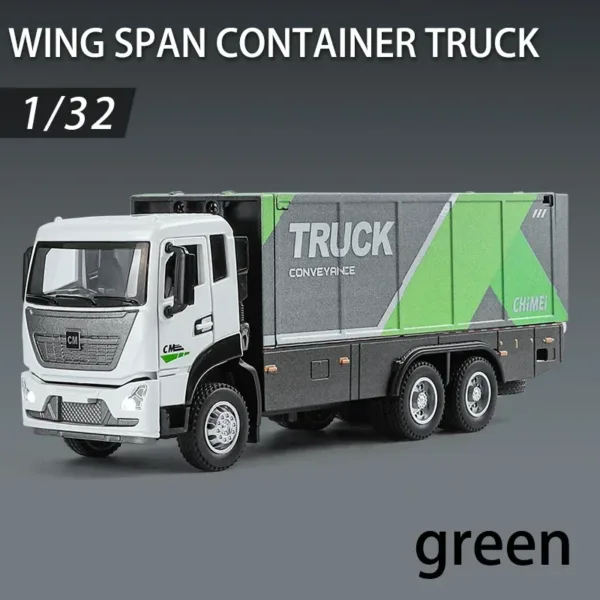 1:32 Scale Diecast Container Truck Model - Image 8