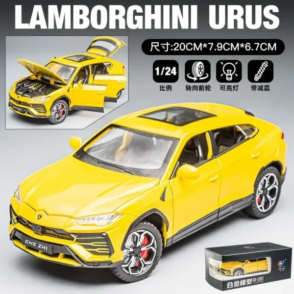 1:24 Lamborghini URUS Diecast Model Car - Image 11