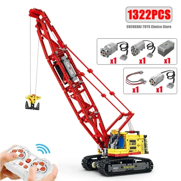 1322PCS Remote Control Crawler Crane Model