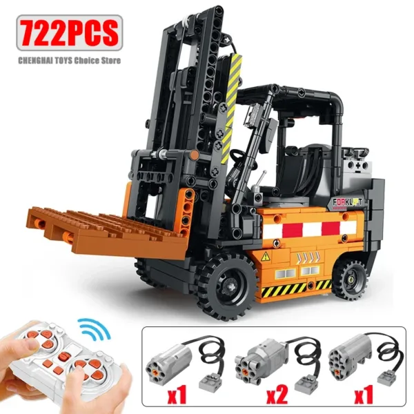 722PCS Remote Control Forklift Building Blocks