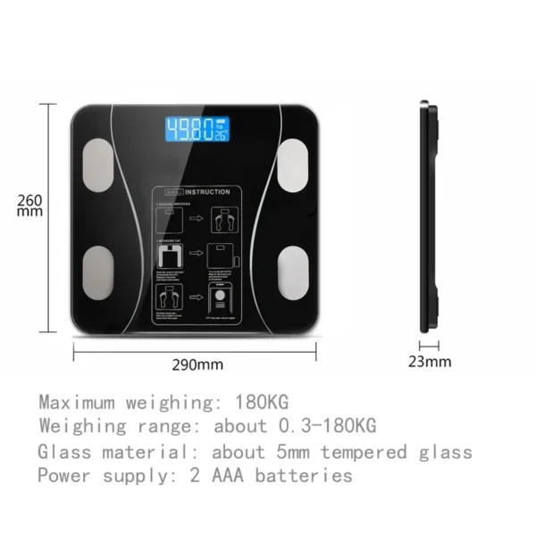 Smart Wireless Body Fat Scale with App - Image 5