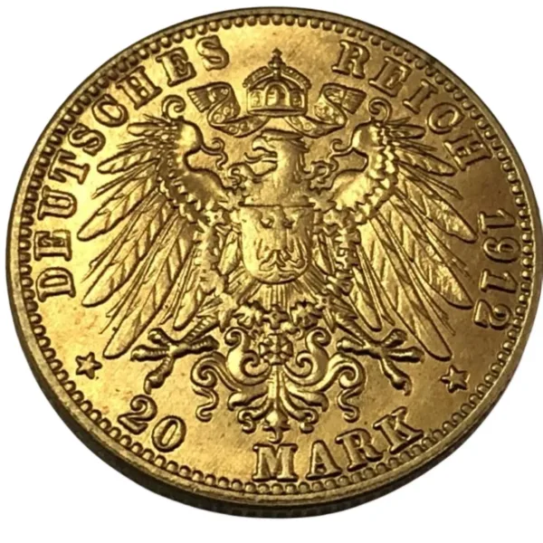 1912 German Empire 20 Mark Copy Coin