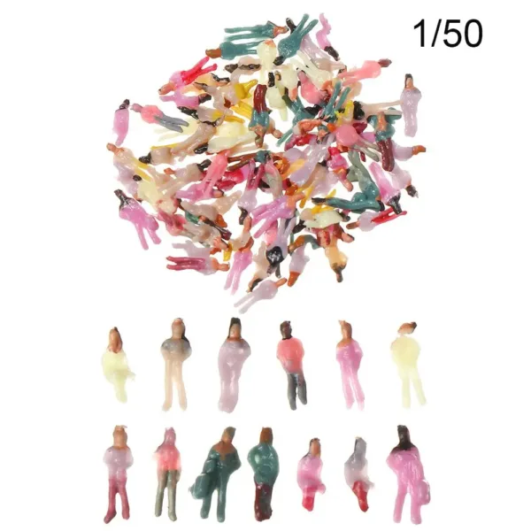 100pcs Painted Model People Figures Set - Image 11