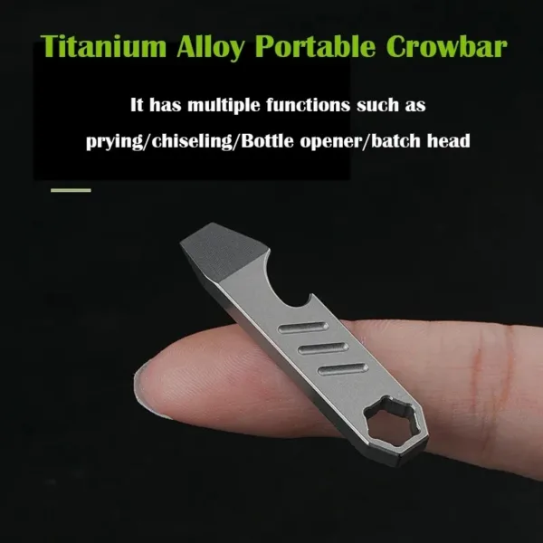 Titanium Alloy Multifunction Crowbar Bottle Opener - Image 3