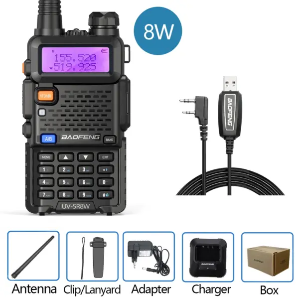 Baofeng UV-5R Dual Band Walkie Talkie 8W - Image 7