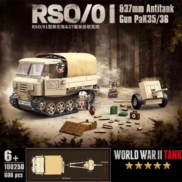 WW2 Tank Building Blocks Model Set for Kids - Image 13