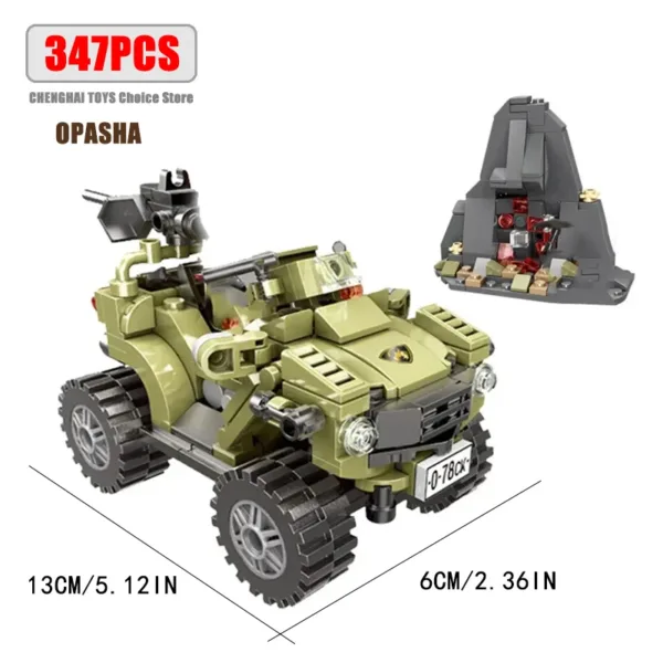 WW2 Military Tank Building Blocks Set - Image 7