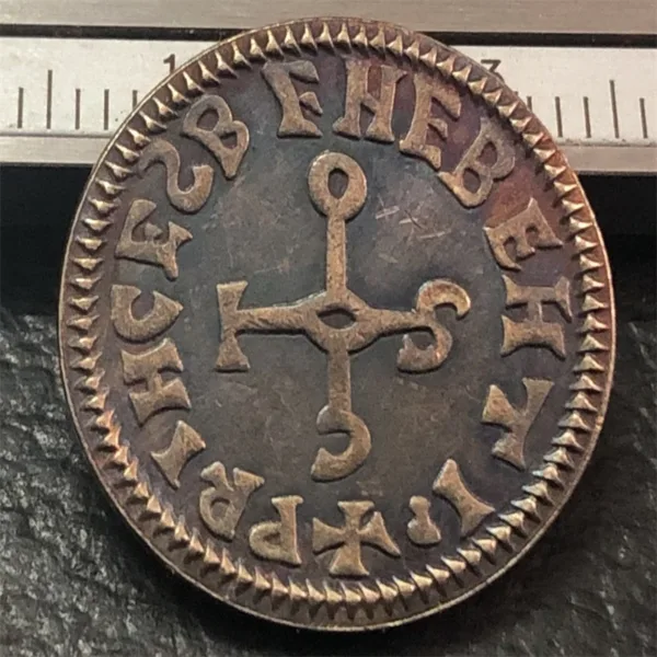Antique Imitation 1 Denaro Copy Coin - Image 2