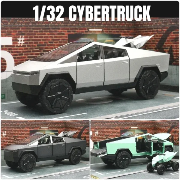 1/32 Tesla Cybertruck Diecast Toy Car